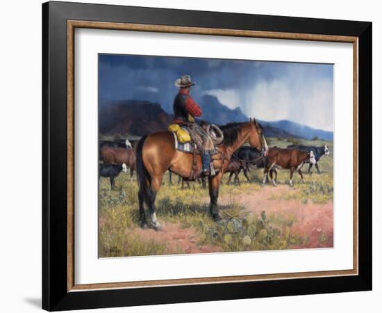 Twenty Years in the Saddle-Jack Sorenson-Framed Art Print