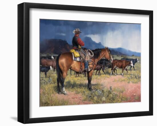 Twenty Years in the Saddle-Jack Sorenson-Framed Art Print