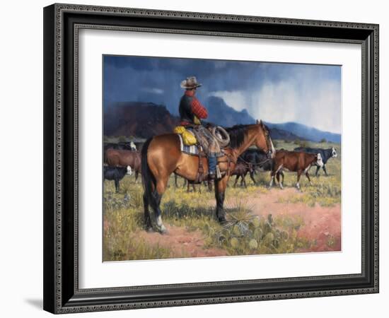 Twenty Years in the Saddle-Jack Sorenson-Framed Art Print