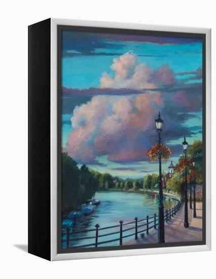 Twickenham Embankment, 2017-Lee Campbell-Framed Premier Image Canvas