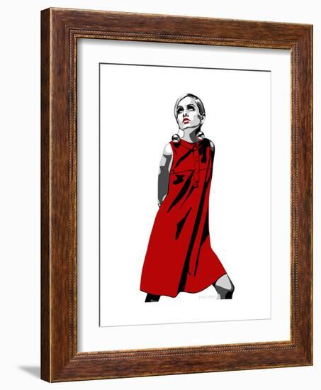 Twiggy-Emily Gray-Framed Art Print