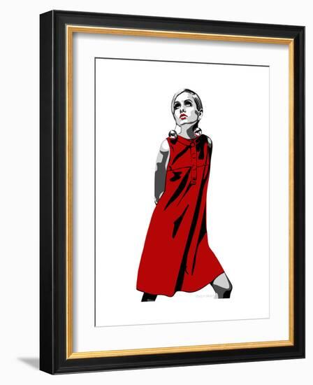 Twiggy-Emily Gray-Framed Art Print