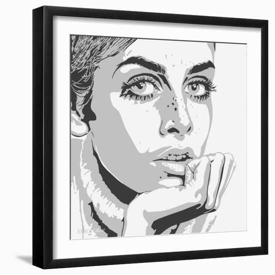 Twiggy-Emily Gray-Framed Giclee Print