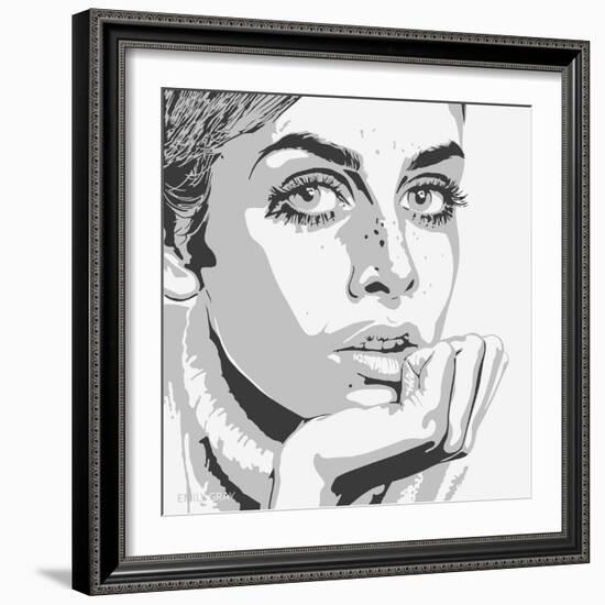 Twiggy-Emily Gray-Framed Giclee Print