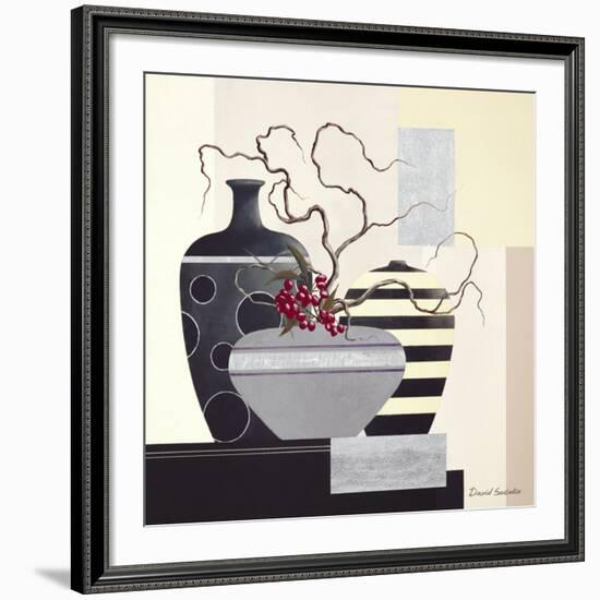 Twigs & Berries II-David Sedalia-Framed Art Print