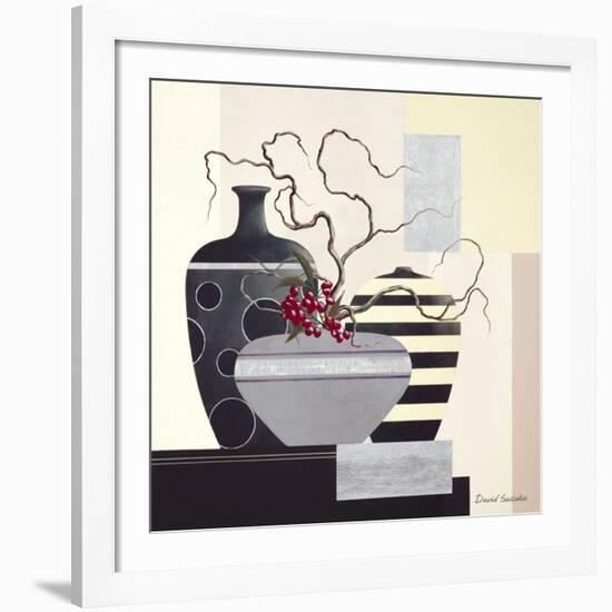 Twigs & Berries II-David Sedalia-Framed Art Print