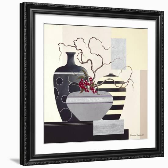 Twigs & Berries II-David Sedalia-Framed Art Print