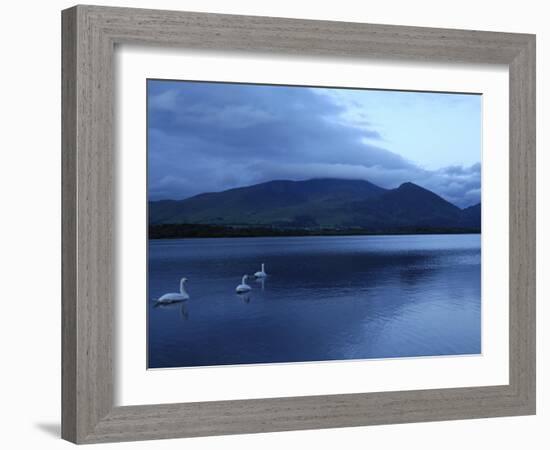 Twilight at Bassenthwaite Lake, Lake District National Park, Cumbria, England, United Kingdom-Rob Cousins-Framed Photographic Print