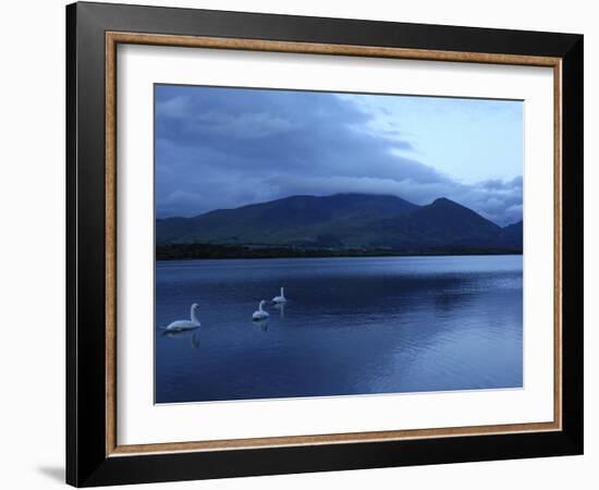 Twilight at Bassenthwaite Lake, Lake District National Park, Cumbria, England, United Kingdom-Rob Cousins-Framed Photographic Print