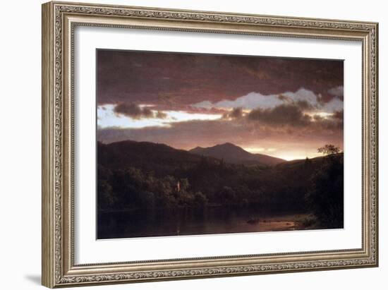 Twilight (Catskill Mountain)-Frederic Edwin Church-Framed Art Print