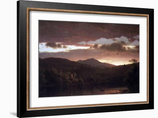 Twilight (Catskill Mountain)-Frederic Edwin Church-Framed Art Print