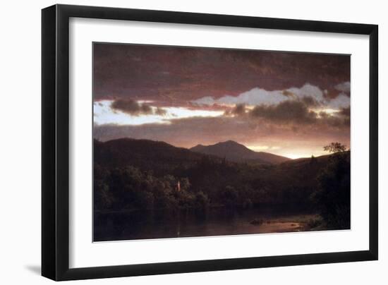 Twilight (Catskill Mountain)-Frederic Edwin Church-Framed Art Print