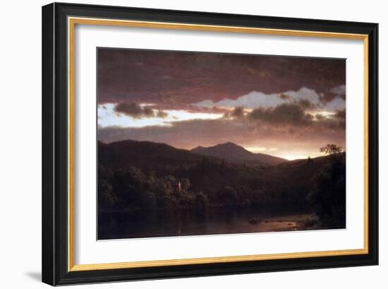 Twilight (Catskill Mountain)-Frederic Edwin Church-Framed Art Print