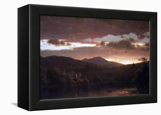 Twilight (Catskill Mountain)-Frederic Edwin Church-Framed Stretched Canvas