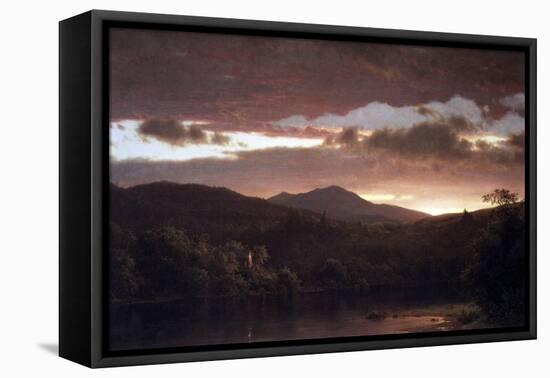 Twilight (Catskill Mountain)-Frederic Edwin Church-Framed Stretched Canvas