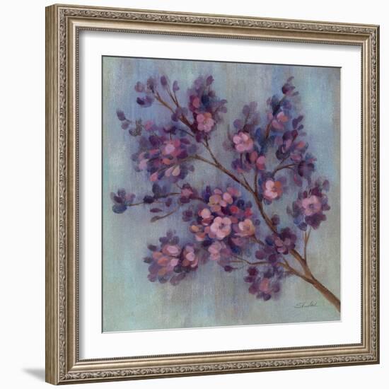 Twilight Cherry Blossoms II-null-Framed Art Print