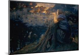 Twilight Fantasies, 1911 (W/C)-Edward Robert Hughes-Mounted Premium Giclee Print