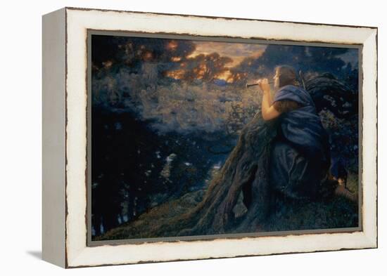 Twilight Fantasies, 1911 (W/C)-Edward Robert Hughes-Framed Premier Image Canvas