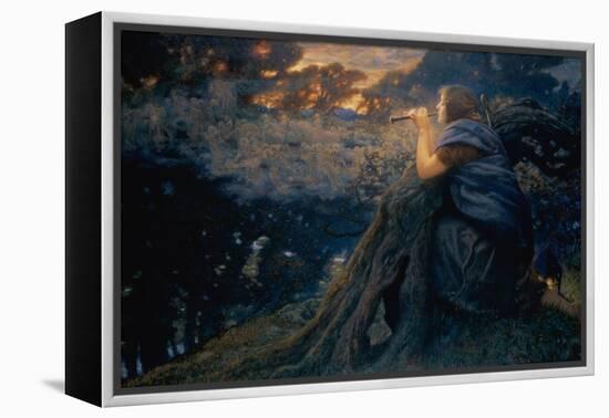 Twilight Fantasies, 1911 (W/C)-Edward Robert Hughes-Framed Premier Image Canvas