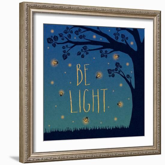 Twilight Fireflies IV-Laura Marshall-Framed Art Print