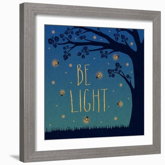 Twilight Fireflies IV-Laura Marshall-Framed Art Print