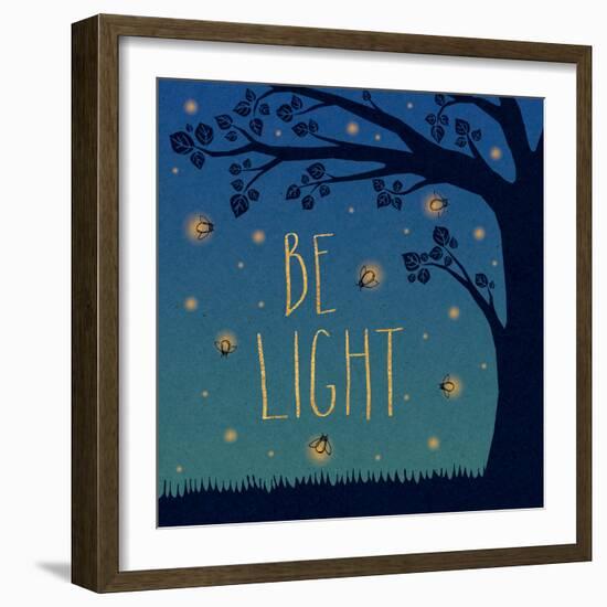 Twilight Fireflies IV-Laura Marshall-Framed Art Print