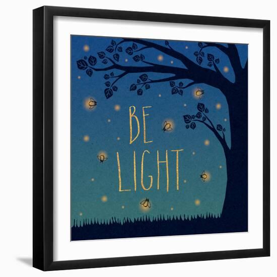 Twilight Fireflies IV-Laura Marshall-Framed Art Print