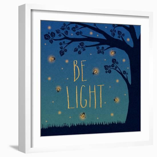 Twilight Fireflies IV-Laura Marshall-Framed Art Print