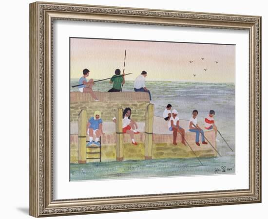 Twilight Fishing, 1988-Judy Joel-Framed Giclee Print