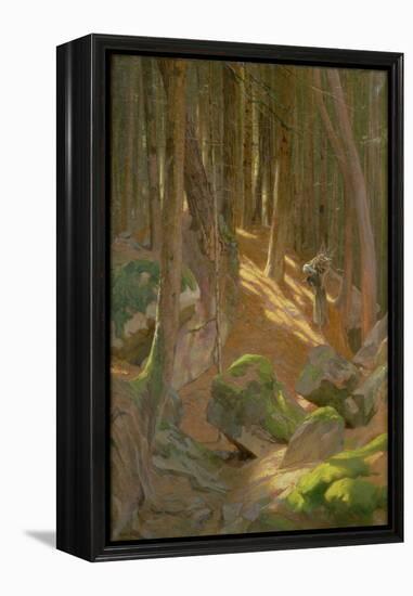 Twilight in a Forest-Adrian Scott Stokes-Framed Premier Image Canvas