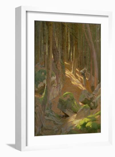 Twilight in a Forest-Adrian Scott Stokes-Framed Giclee Print