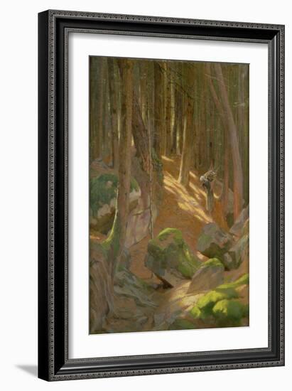 Twilight in a Forest-Adrian Scott Stokes-Framed Giclee Print