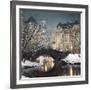 Twilight in Central Park-Rod Chase-Framed Art Print