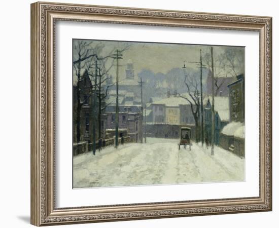 Twilight in Gloucester-Paul Cornoyer-Framed Giclee Print