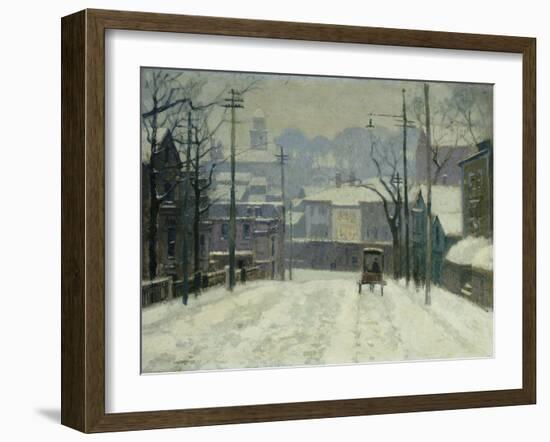 Twilight in Gloucester-Paul Cornoyer-Framed Giclee Print