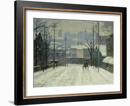 Twilight in Gloucester-Paul Cornoyer-Framed Giclee Print