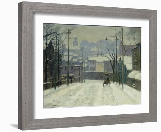 Twilight in Gloucester-Paul Cornoyer-Framed Giclee Print