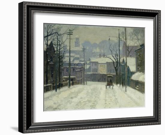 Twilight in Gloucester-Paul Cornoyer-Framed Giclee Print