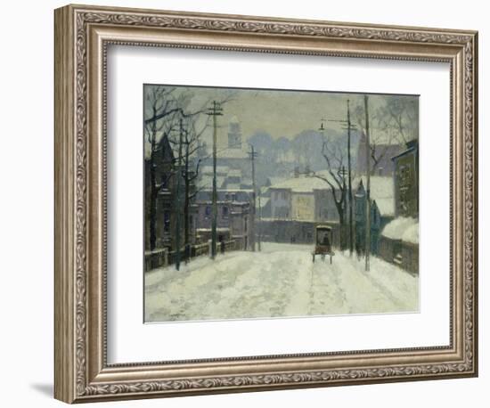 Twilight in Gloucester-Paul Cornoyer-Framed Giclee Print