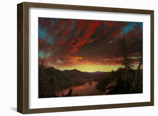 Twilight in the Wilderness, 1860 (Oil on Canvas)-Frederic Edwin Church-Framed Giclee Print