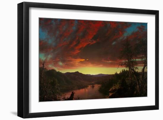 Twilight in the Wilderness, 1860 (Oil on Canvas)-Frederic Edwin Church-Framed Giclee Print