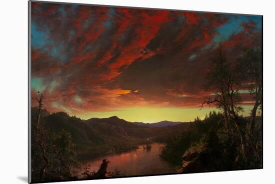 Twilight in the Wilderness, 1860 (Oil on Canvas)-Frederic Edwin Church-Mounted Giclee Print