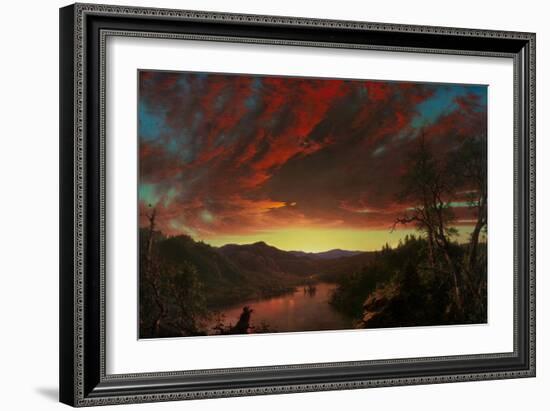 Twilight in the Wilderness, 1860 (Oil on Canvas)-Frederic Edwin Church-Framed Giclee Print