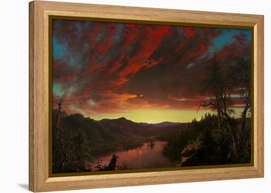 Twilight in the Wilderness, 1860 (Oil on Canvas)-Frederic Edwin Church-Framed Premier Image Canvas