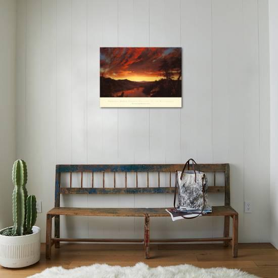 Twilight In The Wilderness C 1860 Art Print By Frederic Edwin Twilight In The Wilderness C 1860 Frederic Edwin Church Art Print Displayed