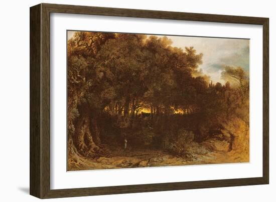 Twilight in the Woodlands, 1850-John Martin-Framed Giclee Print