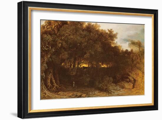 Twilight in the Woodlands, 1850-John Martin-Framed Giclee Print