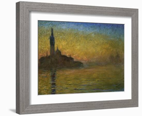 Twilight in Venice-Claude Monet-Framed Giclee Print