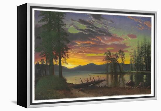 Twilight, Lake Tahoe, C.1870S (Oil on Canvas)-Albert Bierstadt-Framed Premier Image Canvas