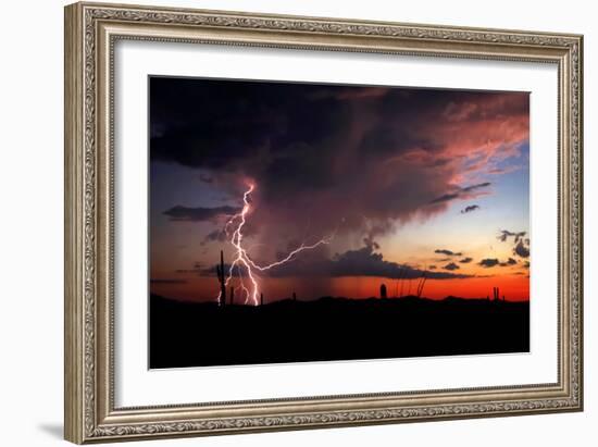 Twilight Lightning I-Douglas Taylor-Framed Photo